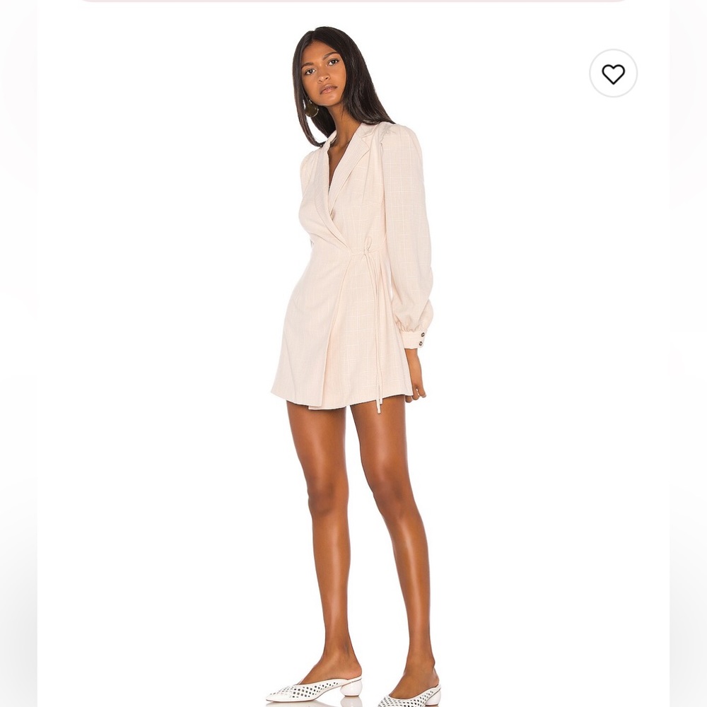Song of style x revolve: Lois Mini Dress in Beige Check